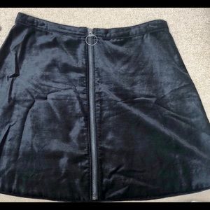 Free people velvet skirt